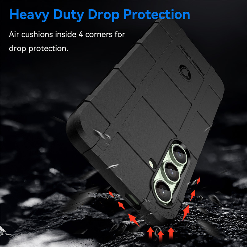 Dành cho Samsung Galaxy S24 FE Full Cover Hybrid Rugged Shield Vỏ giáp chống sốc