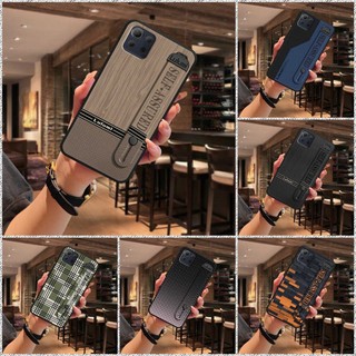 Ốp Điện Thoại Bền Chống Thấm Nước Cho LG K92 5G / Q92 Dây Đeo Tay Silicon Giá Đỡ Điện Thoại Trưởng Thành Vỏ Mềm Bảo Vệ Thương Mại Hình Học