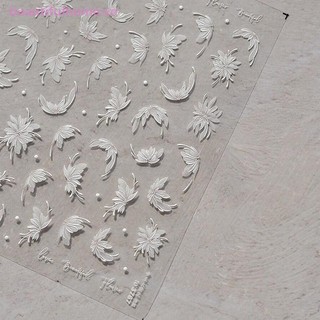 [Beautifulhome] Dainty Dahlia Shape Miếng Dán Móng Tay Lập Thể Giảm Móng Tay Decal Trang Trí DIY Tăng Cường Keo Dán [vẻ Đẹp]