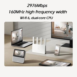 Bộ định tuyến Xiaomi AX3000E WiFi6 2976Mbps 2.4G / 5GHz Cổng DAN / LAN kép Bộ xử lý Qualcomm Mạng lưới bộ nhớ 256MB Nhà thông minh