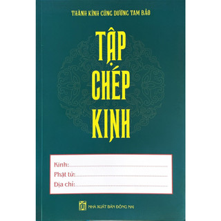 Sách - Tập chép Kinh (bìa xanh)