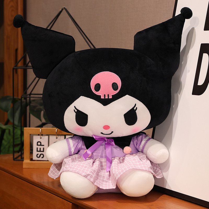 Mới Sanrio Sang Trọng Búp Bê Kawaii JK Đồng Phục Đầm Kuromi Sang Trọng Đồ Chơi Dễ Thương Giai Điệu Của Tôi Gối Ngủ Đồ Chơi Sinh Nhật Cho Trẻ Em Bé Gái