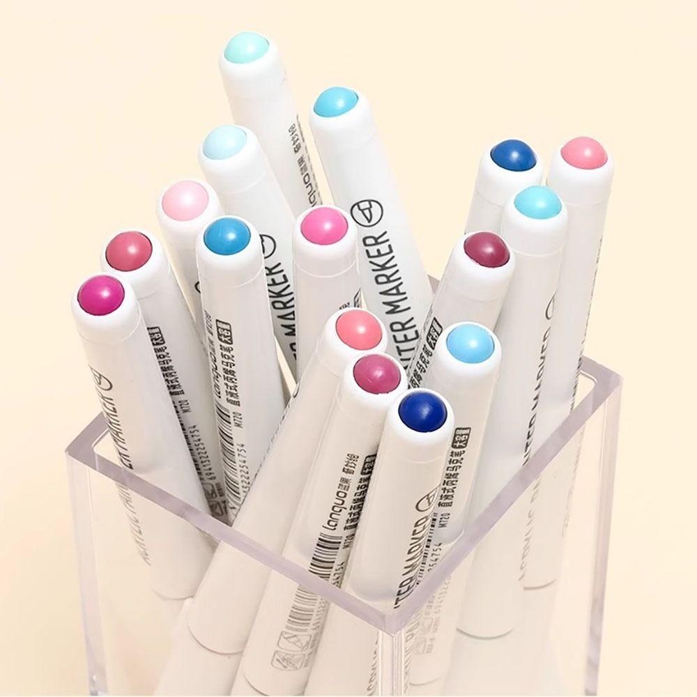 Bút acrylic nghệ thuật CHEESELY, 9 màu chất lượng cao, bút nỉ đầu thẳng, bút dạ đánh dấu học tập