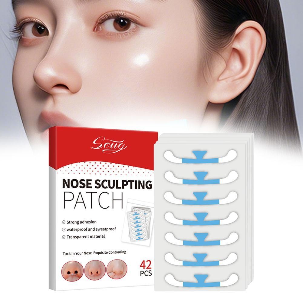 Soug Đẹp Miếng Dán Nẹp Mũi Nhỏ Vô Hình Thu Nhỏ Có Thể Dùng Y7j1