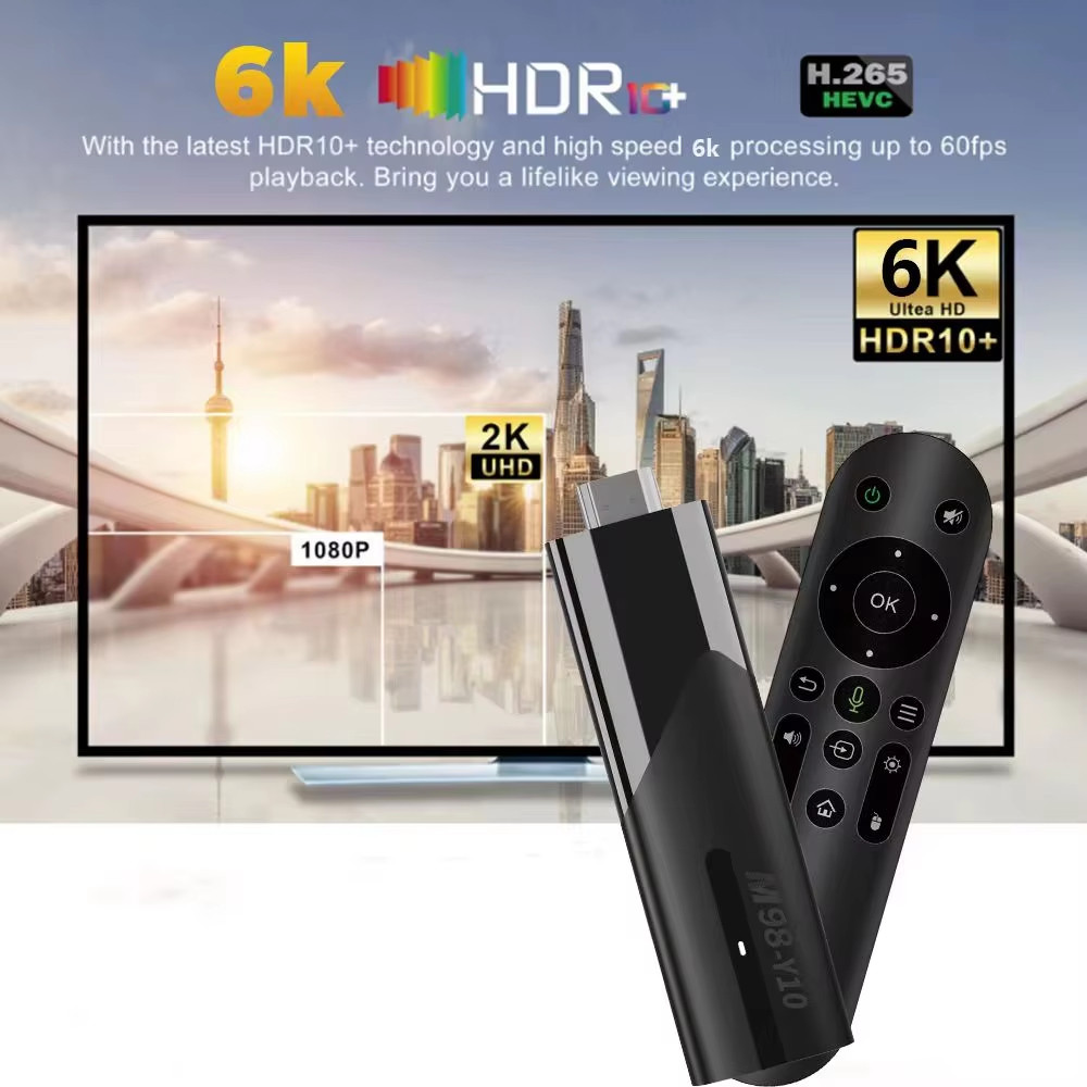 Mini TV Stick Android 11 Hỗ Trợ Bộ Giải Mã Trò Chơi Điện Tử 4K 2.4G Và 5G WiFi Media Player Cho Khách Du Lịch TV Thu Cho Google Promettant
