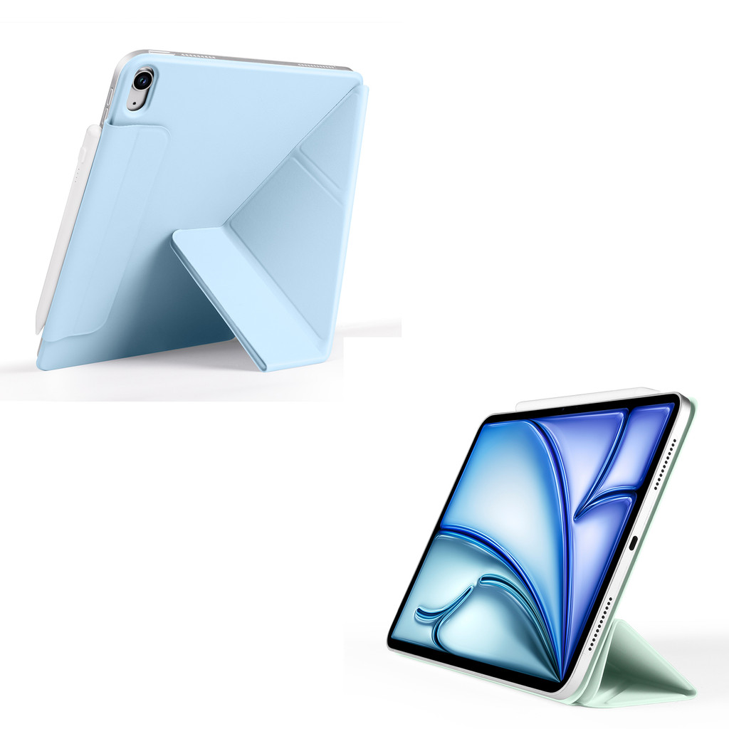 Vỏ Folio Có Thể Gập Lại Cho IPad Air4 Air5 Air6 Air 11 13 M2 10.9 "Pro11 Pro12,9 2018 2020 2021 2022 A16 Pro M4 11 13 2024 Vỏ Da Siêu Mỏng