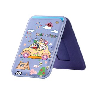 Hoạt Hình Xe Họa Tiết Ví Cho iPhone 16 15 14 13 12 11 Pro Max Plus Thẻ Da Điện Thoại Cho Ốp Lưng Bỏ Túi Bao