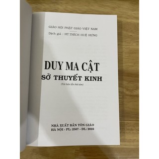Sách - Kinh Duy Ma Cật Sở Thuyết Kinh ( bìa mềm) - HT Thích Huệ Hưng