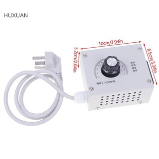 Huxuan AC 220V 18A 4000W Thyristor Bộ điều chỉnh công suất Động cơ Bộ điều chỉnh tốc độ quạt Bộ điều chỉnh tốc độ Bộ điều chỉnh điện áp Bộ điều chỉnh nhiệt RFT