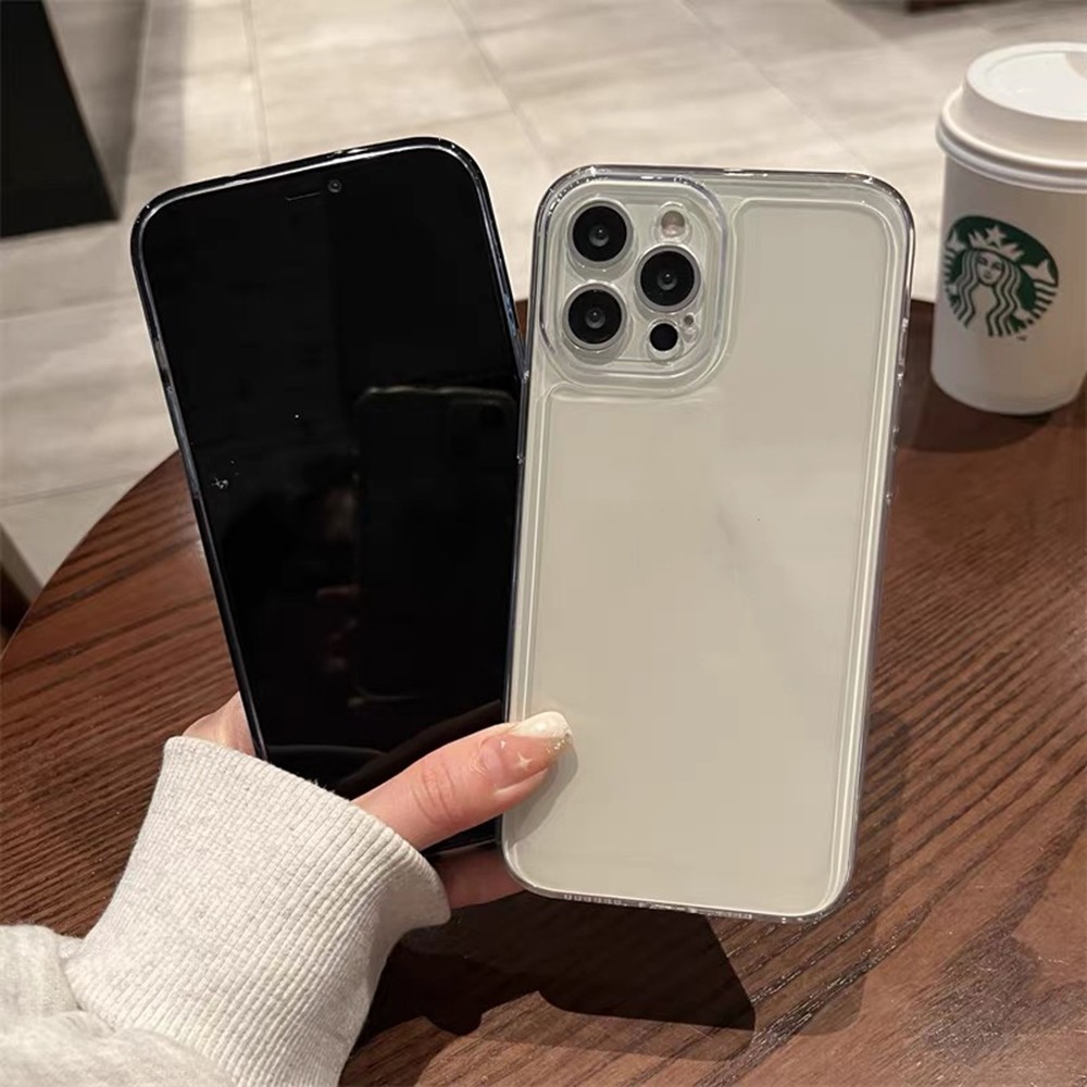 Ốp điện thoại mềm TPU không gian trong suốt cho iPhone 17 Pro Max 17 Air 16 Plus 15 14 13 12 11 Vỏ bảo hiểm toàn diện Vỏ bảo vệ chống sốc