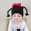 Ở lại Mũ len bện cho bé Mũ Cotton hai lớp Mũ bện cho bé 0-3 tuổi