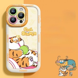 Ốp điện thoại hình con hổ béo thú cưng thời trang và dễ thương cho iPhone 16 / 15 / 14 / 13 / 12 / X / 7 / 11 / Plus / pro Max bao gồm tất cả silicon mờ mềm bền chống rơi