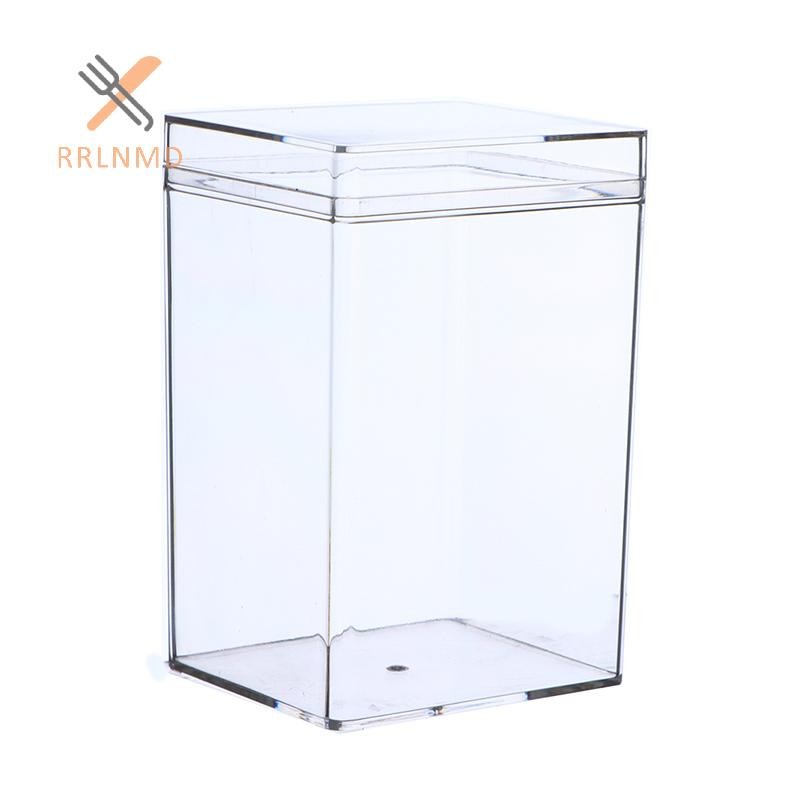 Rrlnmd Hộp nhựa hình chữ nhật Bánh quy búp bê kẹo Quà tặng Hộp đóng gói Hộp trong suốt MỚI