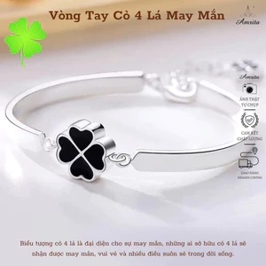 Vòng Tay Cỏ 4 Lá May Mắn - Amrita