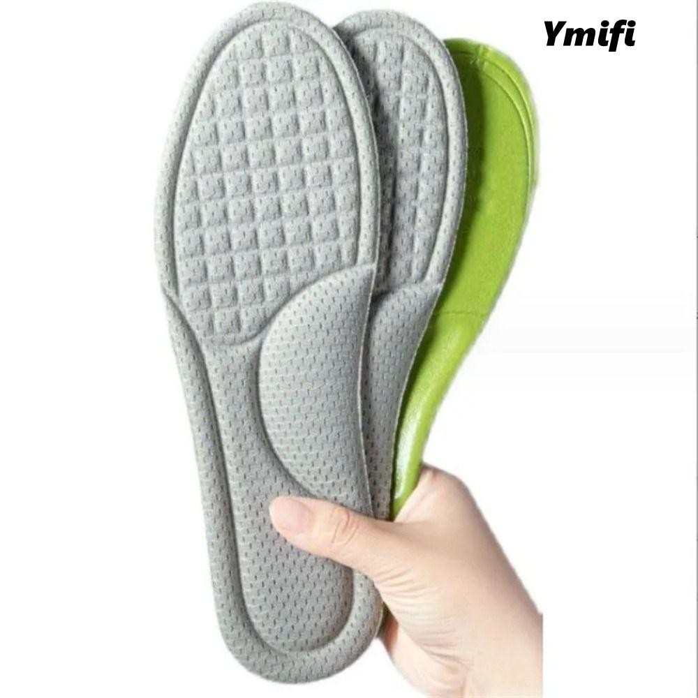 YMIFI 4 Chân Đế Giày Chỉnh Hình, Đế Thể Thao Chống Mùi Thoáng Khí, Thấm Hút Mồ Hôi Chăm Sóc Bàn Chân Nam Nữ