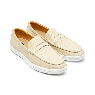 Giày lười nam da bò cao cấp đục lỗ thoáng khí, giày slip on Fttleather đế siêu nhẹ, đi êm chân F905