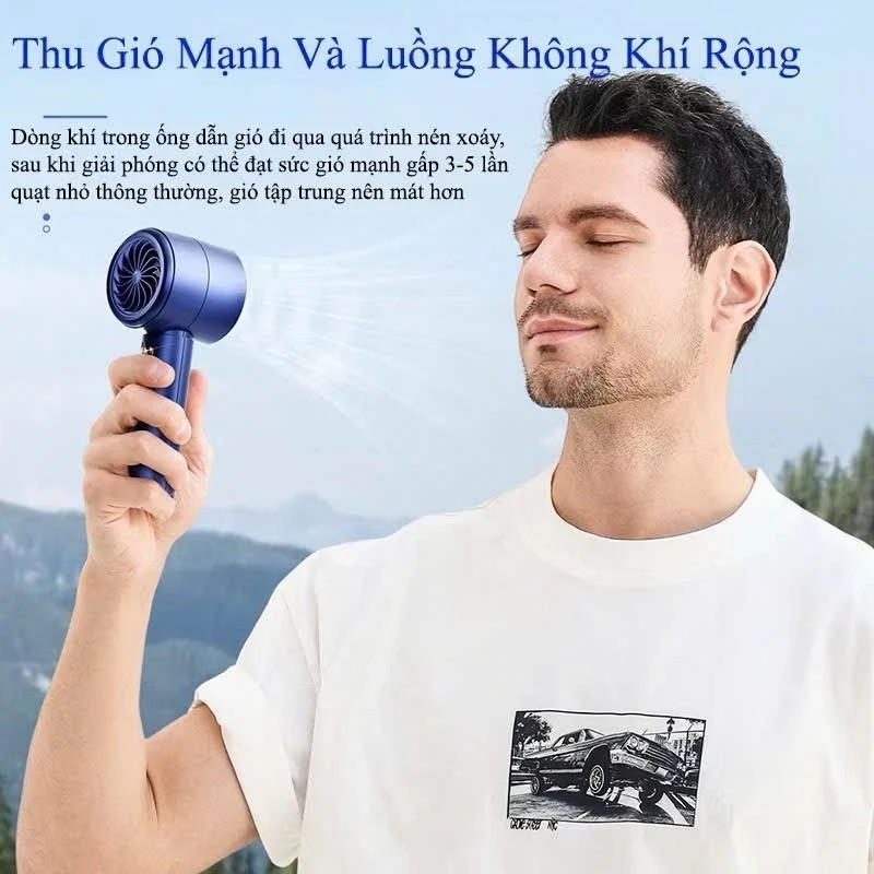 CẦM TAY MINI KHÔNG CÁNH QUẠT, TÍCH ĐIỆN CẦM TAY MẪU MỚI 2025 N68 | BigBuy360 - bigbuy360.vn