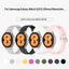 Dành cho Samsung Galaxy Watch 5 Pro 45mm 7 40 44mm Dây đeo silicon 20mm Dây đeo thể thao chống nước màu trơn