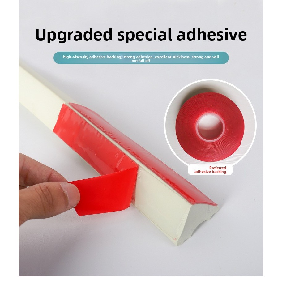 Tự Dính pvc Âm Góc Dòng Phòng Khách Trần Đường Góc Trên Dải Trang Trí Chống Thấm Nước Chống Dầu Tự Dính Góc Đường Tam Giác Cạnh Dải