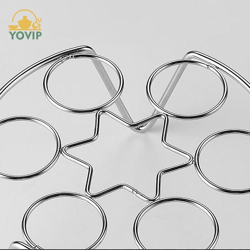 YOVIP Đa Năng Bằng Thép Không Gỉ Hấp Trứng Hấp Bánh Bao Hấp Giá Hấp Hấp Hấp Phụ Kiện Nấu Ăn VN