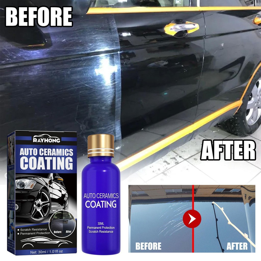 Mr Fix Lớp phủ gốm 9H cho ô tô Bộ bảo vệ sơn có độ bóng cao chống trầy xước pomervn