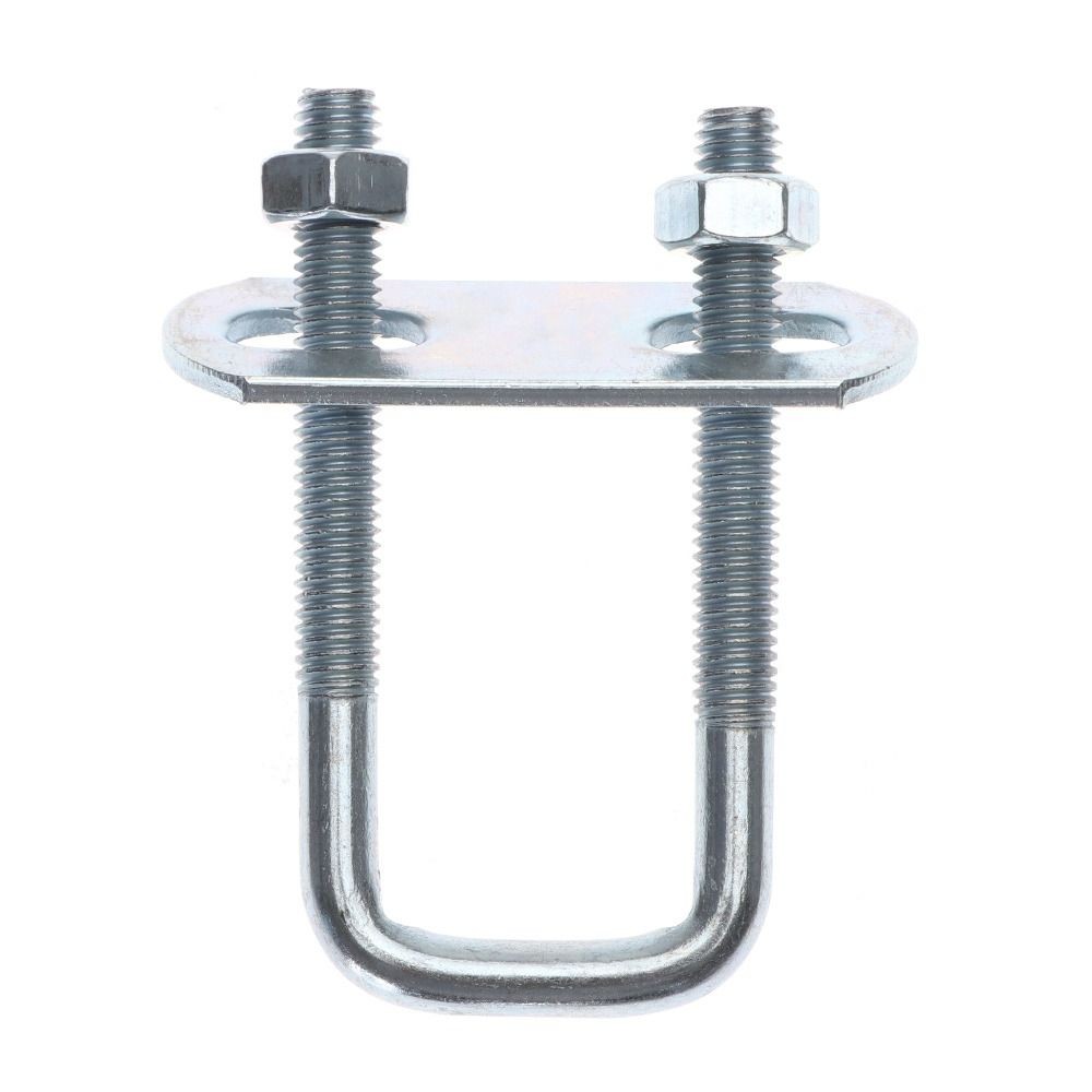 YOKEY 2 Bộ Kẹp U Ống, Kẹp Vuông Sắt Vít, Bu Lông Chữ U Góc Phải Có Vách Ngăn M6 Squa Bu Lông