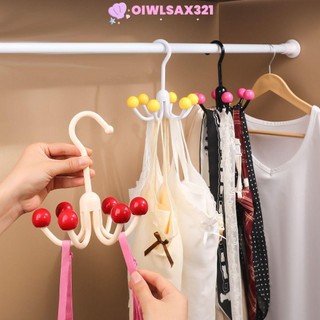 Móc treo quần áo gia đình OIWLSAX321, 360 đa chức năng di động°Móc Xoay, Tiết Kiệm Không Gian Di Động Với 6 Quả Bóng Dopamine Móc Treo Quần Áo Áo Áo Ngực Khăn Mũ Túi