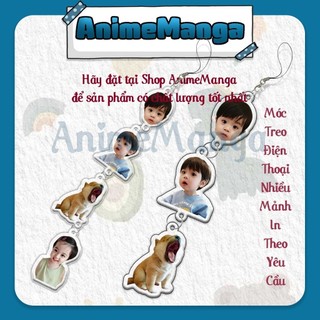 Dây Treo Điện Thoại nhiều mảnh in theo yêu cầu phụ kiện trang trí chất liệu mica acrylic - ĐH