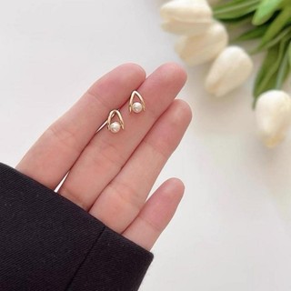 Bông Tai Ngọc Trai Đơn Giản Bông Tai Thép Không Gỉ Thời Trang Tinh Tế Thanh Lịch Joker Nữ Bông Tai Nữ Cho Nữ Phụ Kiện Trang Sức