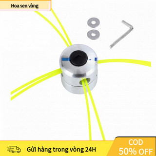 【24H】 Lưỡi cắt cỏ bằng bát cước hợp kim nhôm, tương thích máy cắt cỏ xăng và máy pin 2400W, siêu bền