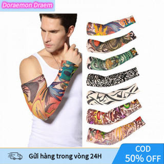 [COD] Găng Tay Tattoo Giả Xăm – Phụ Kiện Chống Nắng Cá Tính Cho Nam Nữ