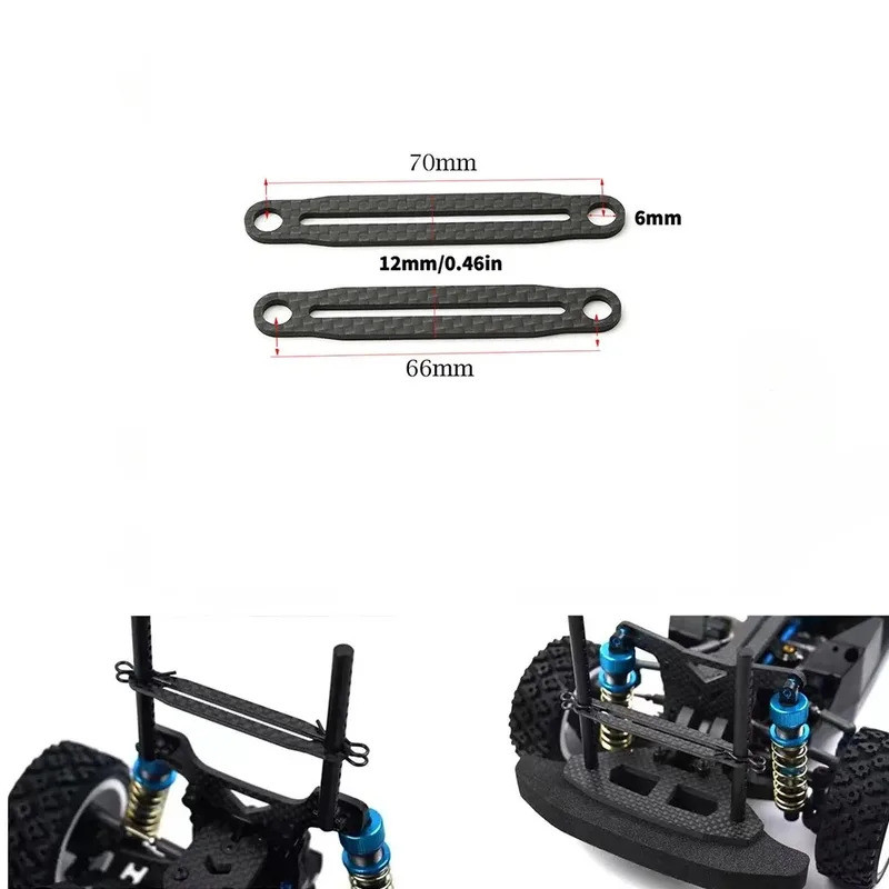 Vỏ xe bằng sợi Carbon Phụ kiện gia cố trụ cột thân xe Tamiya TT02 XV02 XV01 RC Car