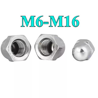 (((LXY) Nắp Tán bầu(Chủ đề ngược), Đai ốc mũ, đai ốc chỏm cầu inox 304 / M6 / M8 / M10 / M12 / M16 (RM-VN-1)