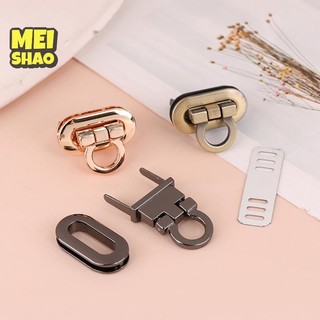 MeiShao Kim Loại Khóa Xoay Hình Bầu Dục Xoắn Cho DIY Túi Xách Thủ Công Ví Phụ Kiện