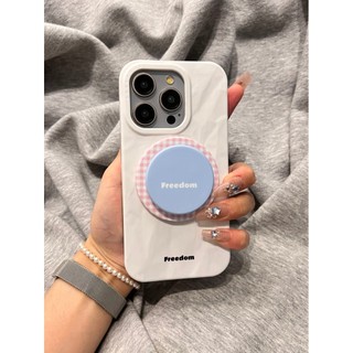 Vỏ điện thoại có giá đỡ từ tính xếp li màu trơn tiên tiến Thích hợp cho iPhone16 15 14 13 Pro max Bảo vệ Camera chống sốc Vỏ cứng chống rơi