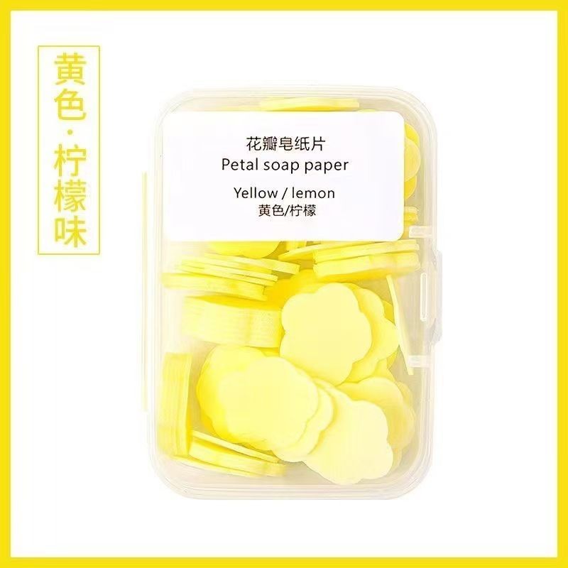 Nước Rửa Tay Cánh Hoa Xà Phòng Kháng Khuẩn Giấy Xà Phòng Tấm Xà Phòng Dùng Một Lần Du Lịch Ngoài Trời Di Động Rửa Tay