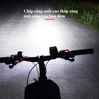 Đèn pha xe đạp LED siêu sáng, ánh sáng mạnh mẽ, khả năng chống nước, Phạm vi là xa