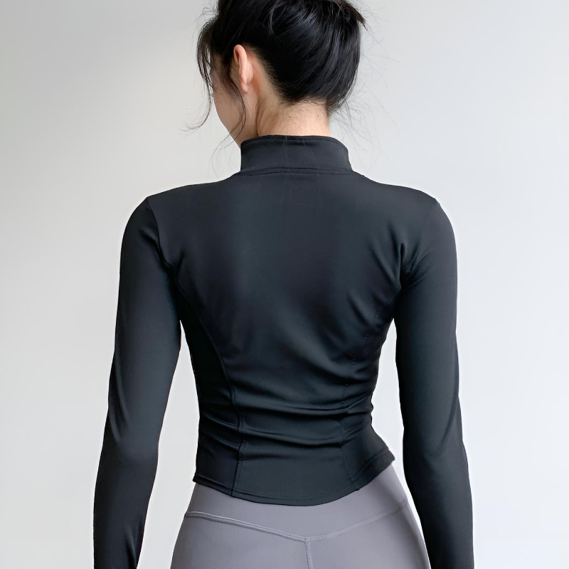 Áo Khoác Tập Gym Nữ,Chống Nắng Dây Kéo Dài Yoga Ôm Sát Co Giãn Thấm Hút Mồ Hôi, Chất Vải Cao Cấp Mềm Mịn Tôn Dáng