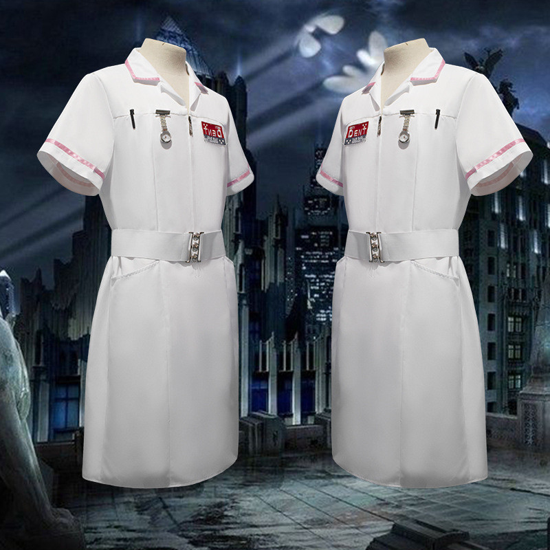 Đồng phục cosplay y tá Joker Batman Arkham Origins - Vải - Trang phục Halloween