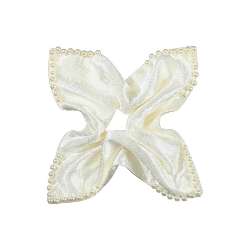 Scrunchie Satin Ngọc Trai Vuông Phong Cách Hàn Quốc - Dành Cho Tóc Đuôi Ngựa