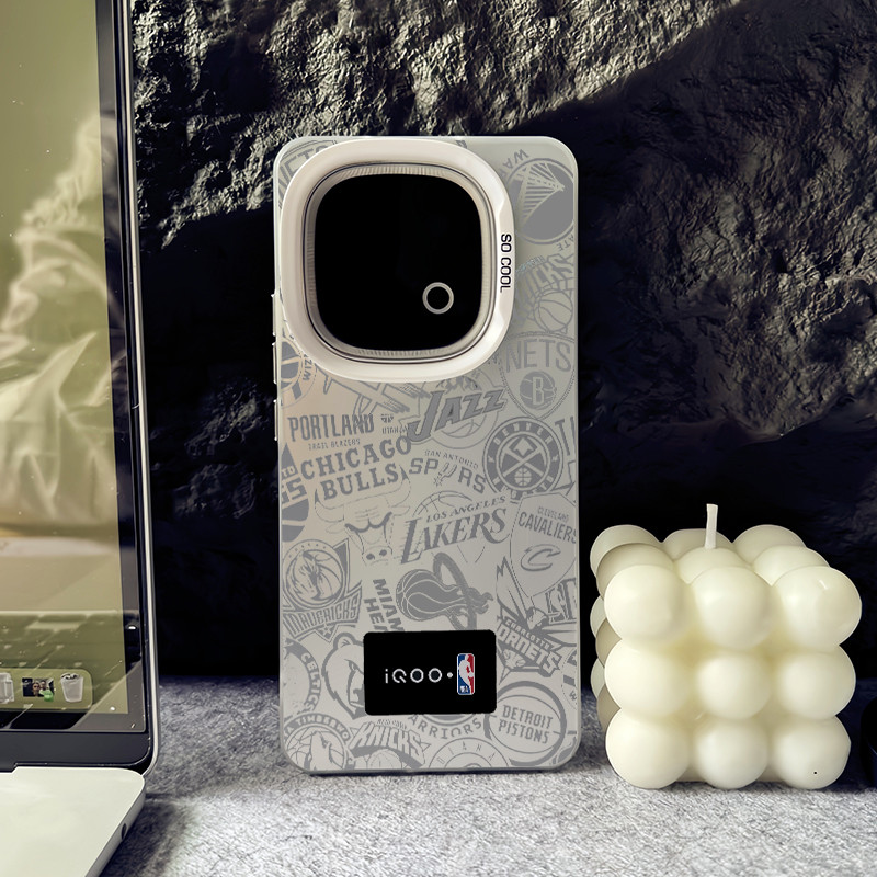 Dành cho iQOO 15 13 12 Pro Z10 Turbo Pro Z9 Neo 11 / Neo 10 Pro Logo đội bóng rổ Micro Matte Vỏ điện thoại cho iQOO Z9 Turbo Z9X Z8 Neo 9 Pro Vỏ iQOO chống sốc