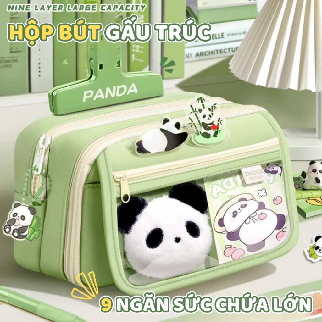 Túi Bút Nhiều Ngăn Cute - Hộp Đựng Bút Học Sinh Dung Tích Lớn, Thiết Kế Ngộ Nghĩnh Cho Học Sinh/Sinh Viên