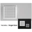 NOTE1 Cửa Bảng Điều Khiển Truy Cập, Nhựa Trắng Mở Nắp Tấm, Đa Năng Có Thể Tháo Rời ABS Truy Cập Nắp Cửa Treo Tường Trần