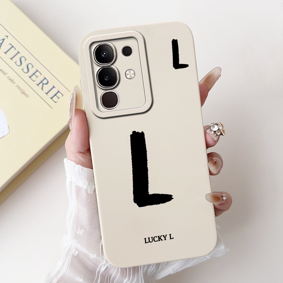 Ốp lưng iQOO Z10x V2445A Vivo iQOO Z10x Ốp lưng thời trang đơn giản Thiết kế họa tiết A-Z Ốp lưng chống sốc bằng silicon