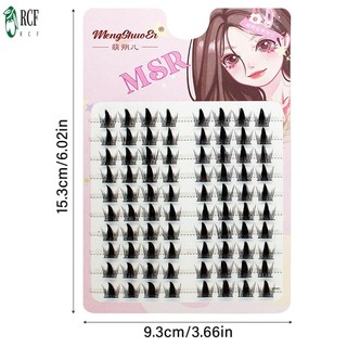 DIY Cluster Eyelash Extensions 6-12mm Lông mi nở lâu trôi màu đen cho người mới bắt đầu