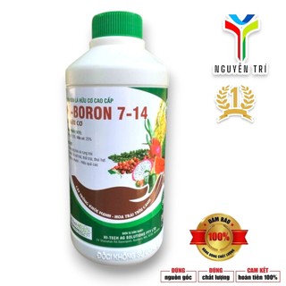 Phân Bón Lá Bo Hữu Cơ Hi-Boron 7-14 (Chai 500ml) - Hàng Úc, Chống Rụng Hoa, Nứt Trái