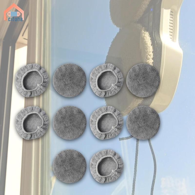 Acutuna 10 Miếng Lót Thay Thế Cho Robot Vệ Sinh Cửa Sổ, Máy Lau Kính Vải Microfiber