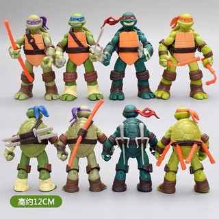Ninja Rùa TMNT Búp Bê Hình Khớp Di Chuyển Được Ninja Rùa Đồ Chơi Trẻ Em Thịt Người Trang Trí Mô Hình Quà Tặng Sinh Nhật