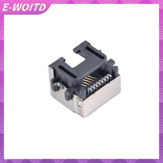 E-WOITD 10 Cái RJ45 Mạng Ethernet Nữ Ổ Cắm SMT SMD 8P8C Nữ Jack Kết Nối H = 8.6 E-WOITD