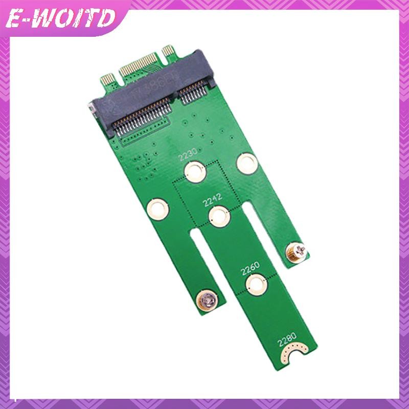 E-WOITD NGFF M.2 B Chìa Khóa Sang MSATA PCI-E PCI-Express SATA 3.0 SSD Hỗ Trợ Khe Cắm Chế Độ B MSATA Nam Bộ Chuyển Đổi Thẻ Cho 2242 / 2260 E-WOITD